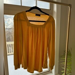 Long Sleeve Blouse 
Yellow 
Size: M